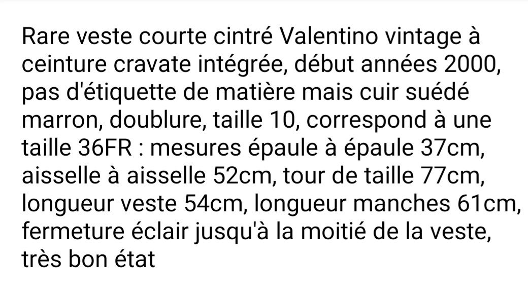Valentino Giacche: Rare veste Valentino – Usato da Chêne-Bourg venduto da chsandra34 9