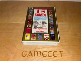 NES Spiel Maxi-15 Pack H.E.S. 15 Spiele in Box gebraucht
