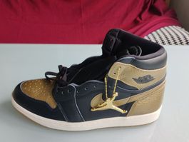 NIKE AIR JORDAN 1 I RETRO HIGH OG gold sneaker US 12 EUR 46