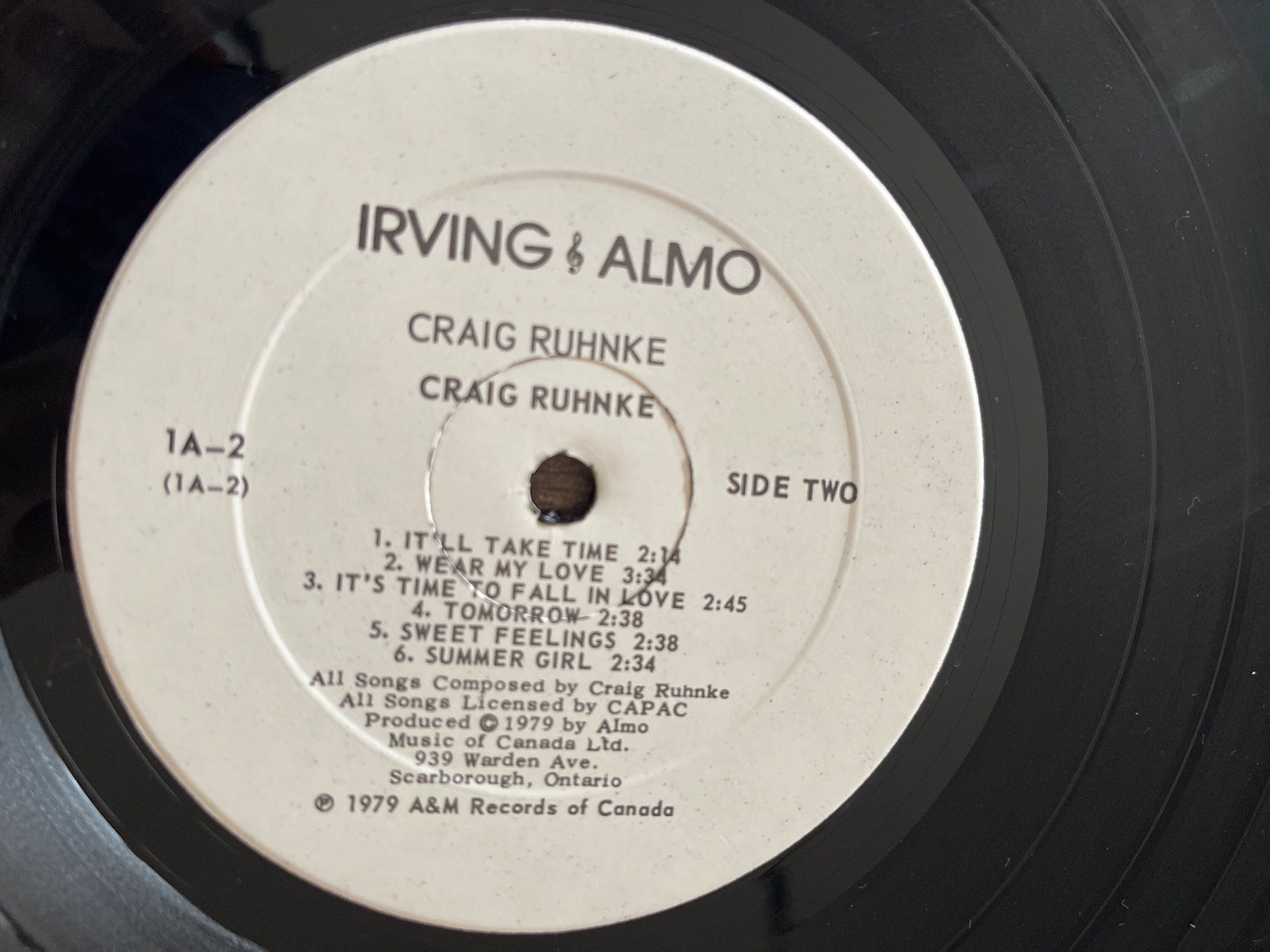 Dischi in vinile: S1191/Craig Ruhnke Band – Usato da Frutigen venduto da Philippe_jsp 2