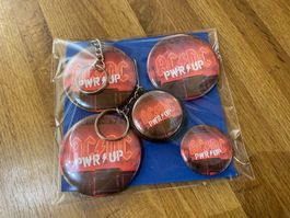 AC/DC Badges Bundle, Neu!