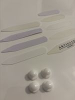 Hemden Kragenstäbchen und Kragenknöpfe