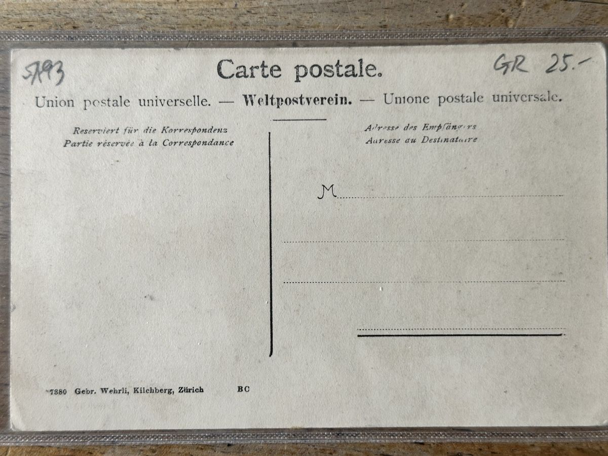 Ansichtskarten: Alte Ansichtskarte Poschiavo um 1900 – Gebraucht aus Berschis von Vild1 1