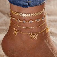 4 bracelets de cheville dorées NEUFS  ✨️