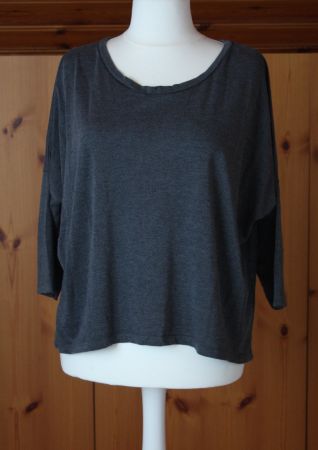 Pullover mit raffiniertem anthrazit Gr. XL