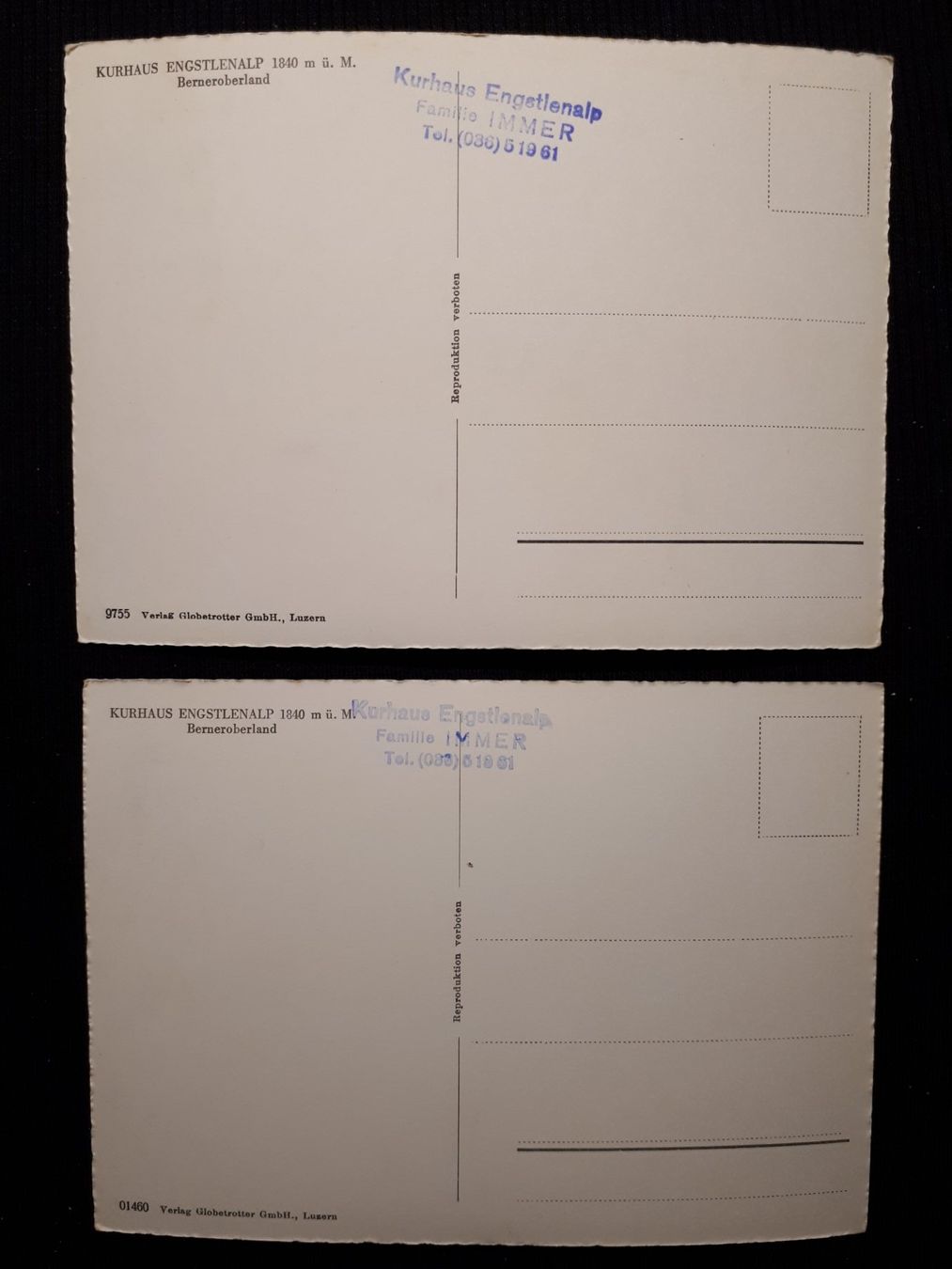 Cartoline postali: 2 AK KURHAUS ENGSTLENALP – Usato da Ponto Valentino venduto da giorgia06 1