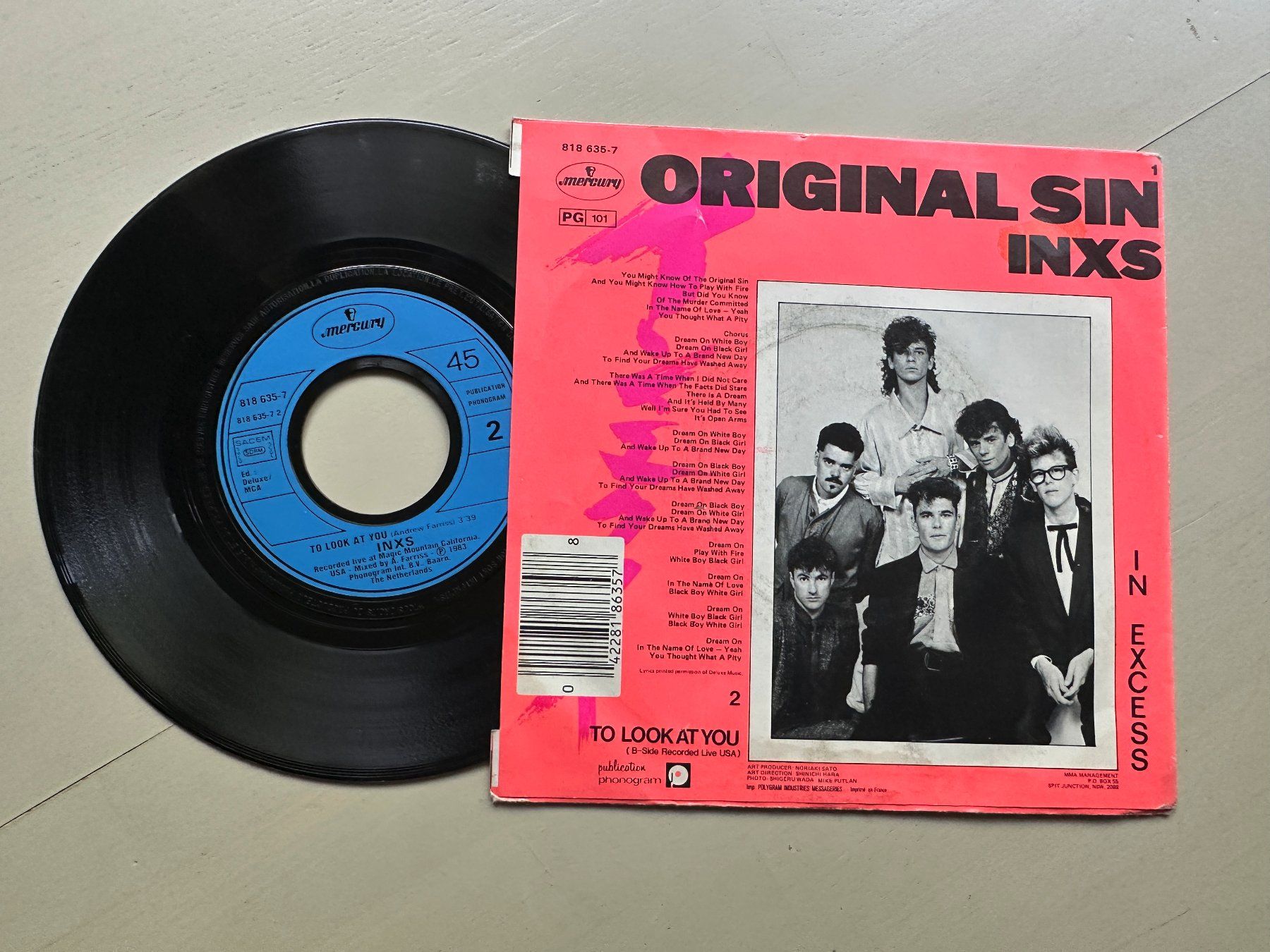 Dischi in vinile: INXS tolle Single Original sin 80's Kult HUTCHENCE differnt – Usato da Basel venduto da Partridge 1