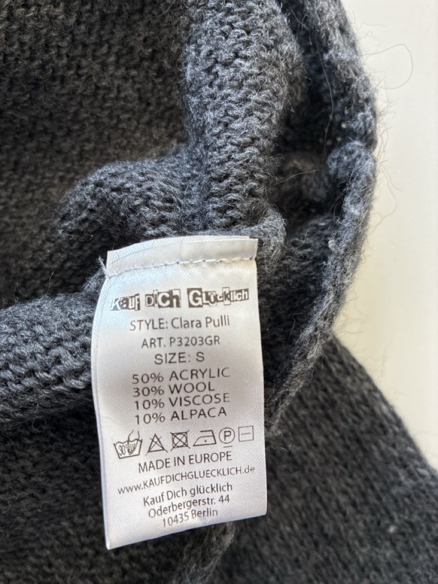 Maglioni & Felpe: Pullover Kauf Dich Glücklich grau Grösse S – Usato da Winterthur venduto da vel_6txj 2