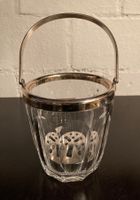 Eiskübel Vintage -Kristallglas - versilbert - mit Einsatz