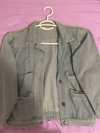 Veste en jean d'occasion taille S bleu clair