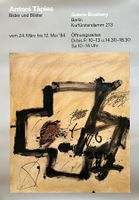 Antoni Tapies - Komposition - Ausstellungsplakat 1984