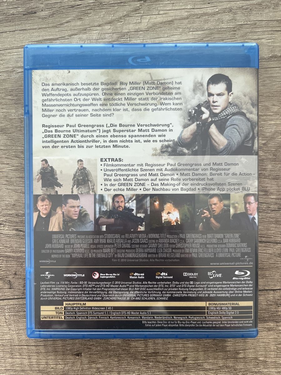 Tutti i DVDs: Blu-Ray: Green Zone mit Matt Damon – Usato da Frutigen venduto da abr_w5b2 2