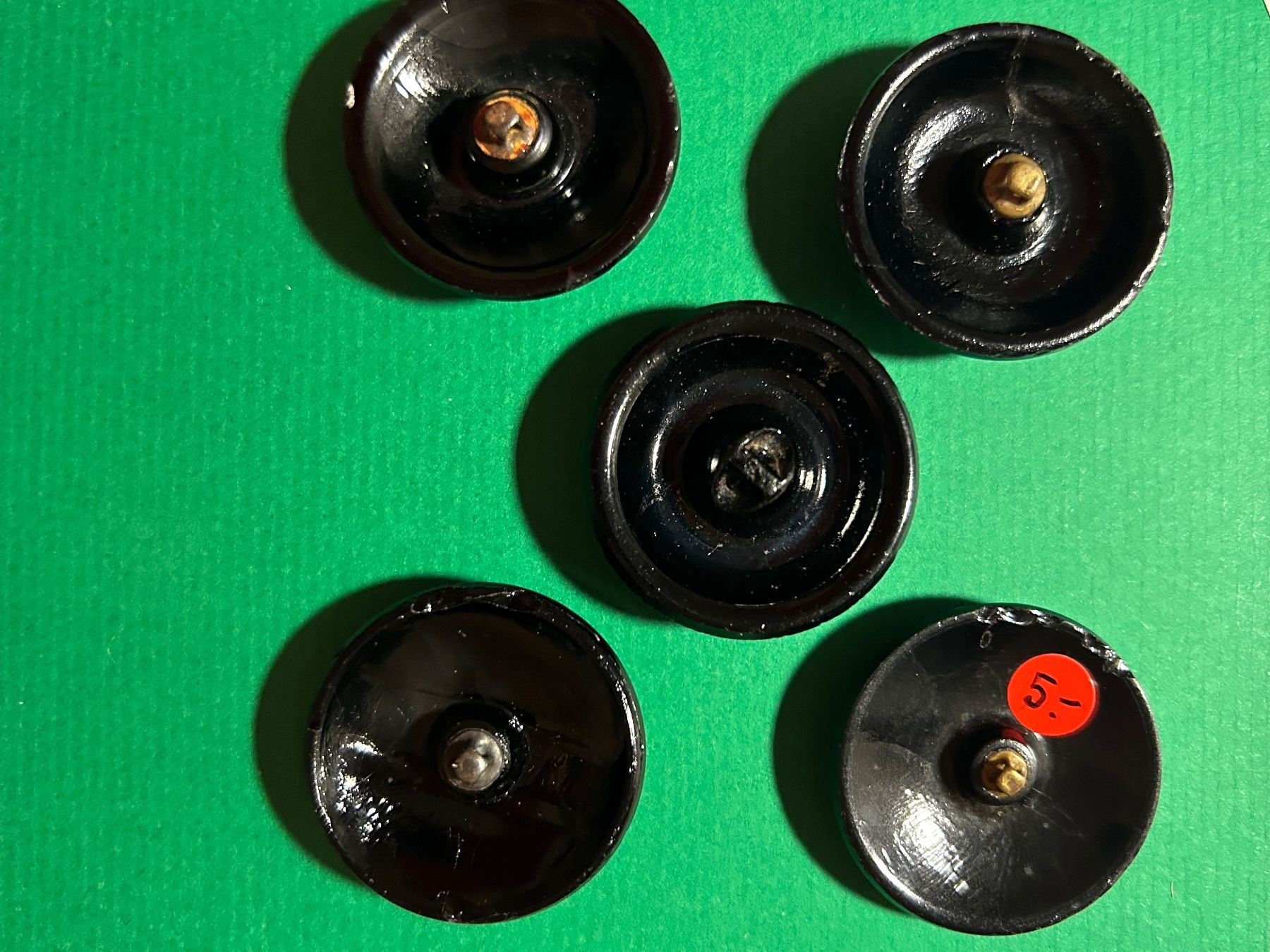 Bottoni: Grosse schwarze Glasknöpfe um 1920 – Nuovo (secondo la descrizione) da Pfeffingen venduto da Alusru70 3
