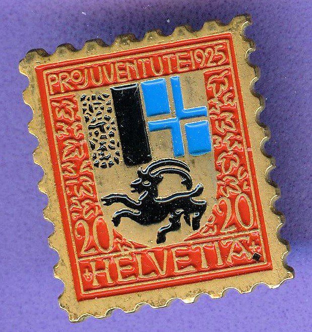 Placchette & Badge: PTT  Pro Juventute 1925  GRAUBÜNDEN – Usato da Winterthur venduto da Sammleroase