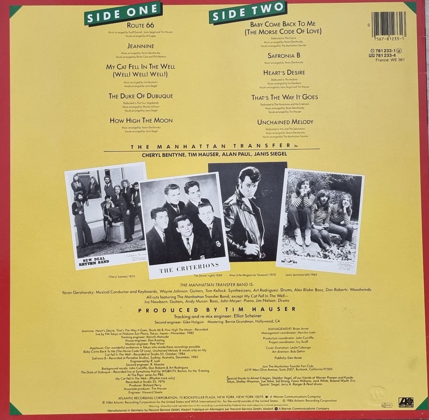 Vinyles: LP The Manhattan Transfer / Bop doo wopp – D'occasion à Oetwil am See par fineli2 1