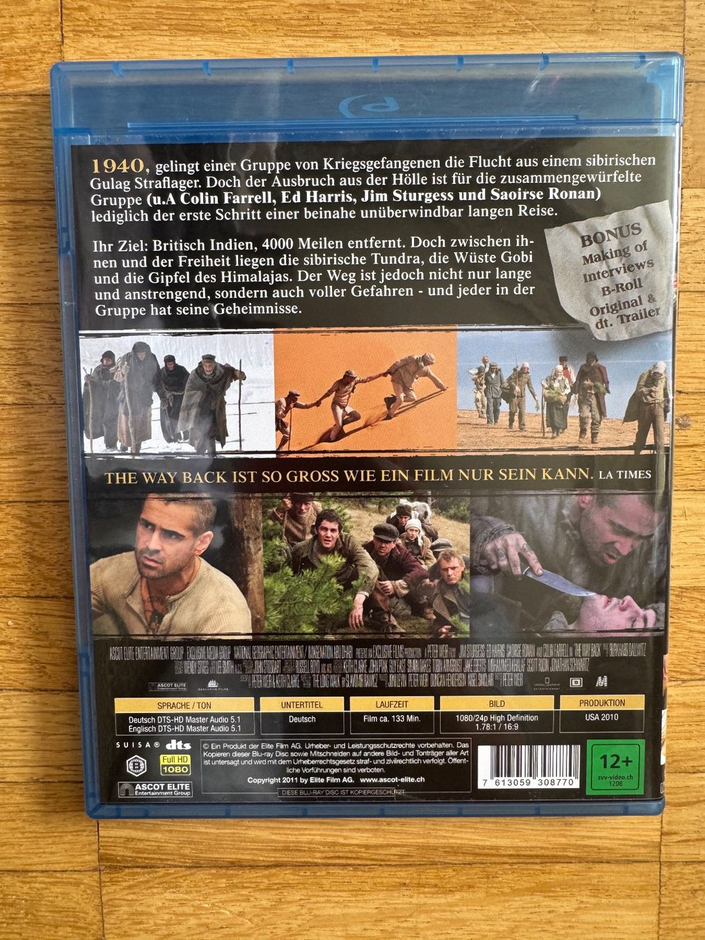 Tutti i DVDs: THE WAY BACK  (BLU-RAY) PETER WEIR – Usato da Basel venduto da san_2qlq 1