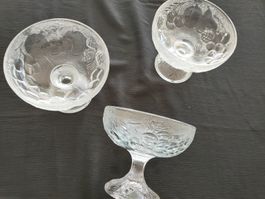 Elegante Dessertschalen, 3er Set