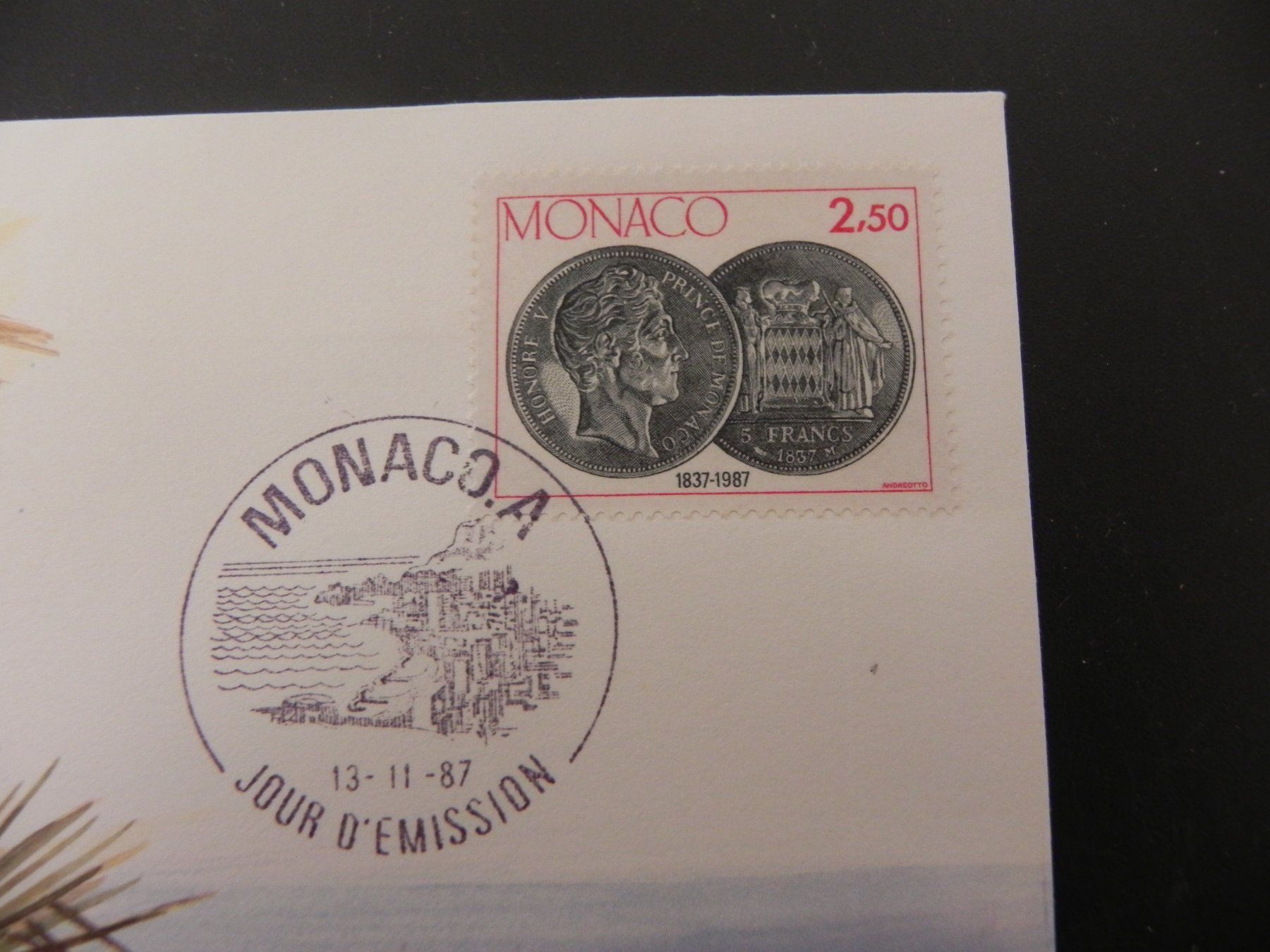 Tutti le monete: Münzbrief Monaco 1 Franc 1986 – Usato da Biel/Bienne venduto da Gogolozi 2