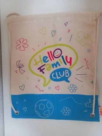 Hello Family Club Turnbeutel, Schnursäckli neu, Top Zustand!