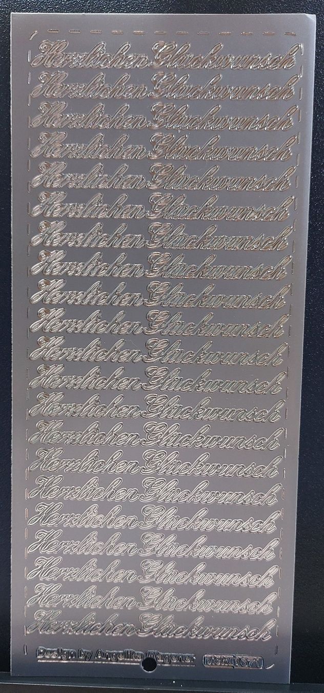Aufkleber: Glückwunsch Aufkleber Silber oder Gold / Neupreis Fr. 2.50 – Neu und originalverpackt aus Zollikofen von Blackie 3