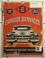 "Garage Services" DEKO-BLECHSCHILD 30x40cm - NEU/OVP