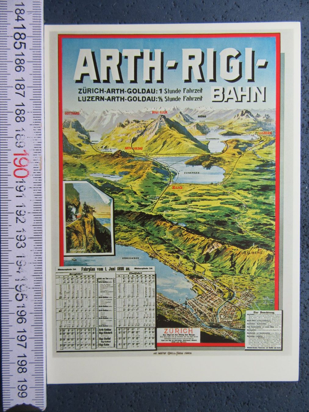 Cartoline postali: ARTH-RIGI-BAHN REPRO UM 1898 SZ AK – Usato da Ettingen venduto da Hausi4711