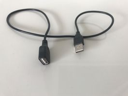 USB A Extension Kabel   Schwarz, PC/Mac