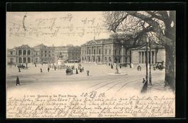 AK Genève, La Place Neuve, 1903