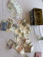 Billets et pièces divers, collection, bon état