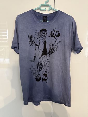 T-shirt Hightown bleu chiné, Taille M