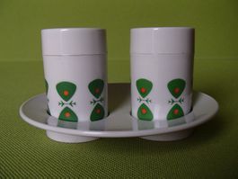 popiges 60er Jahre Salz & Pfefferset