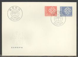 1959, FDC, Europa (Nr. 347–348) (3)