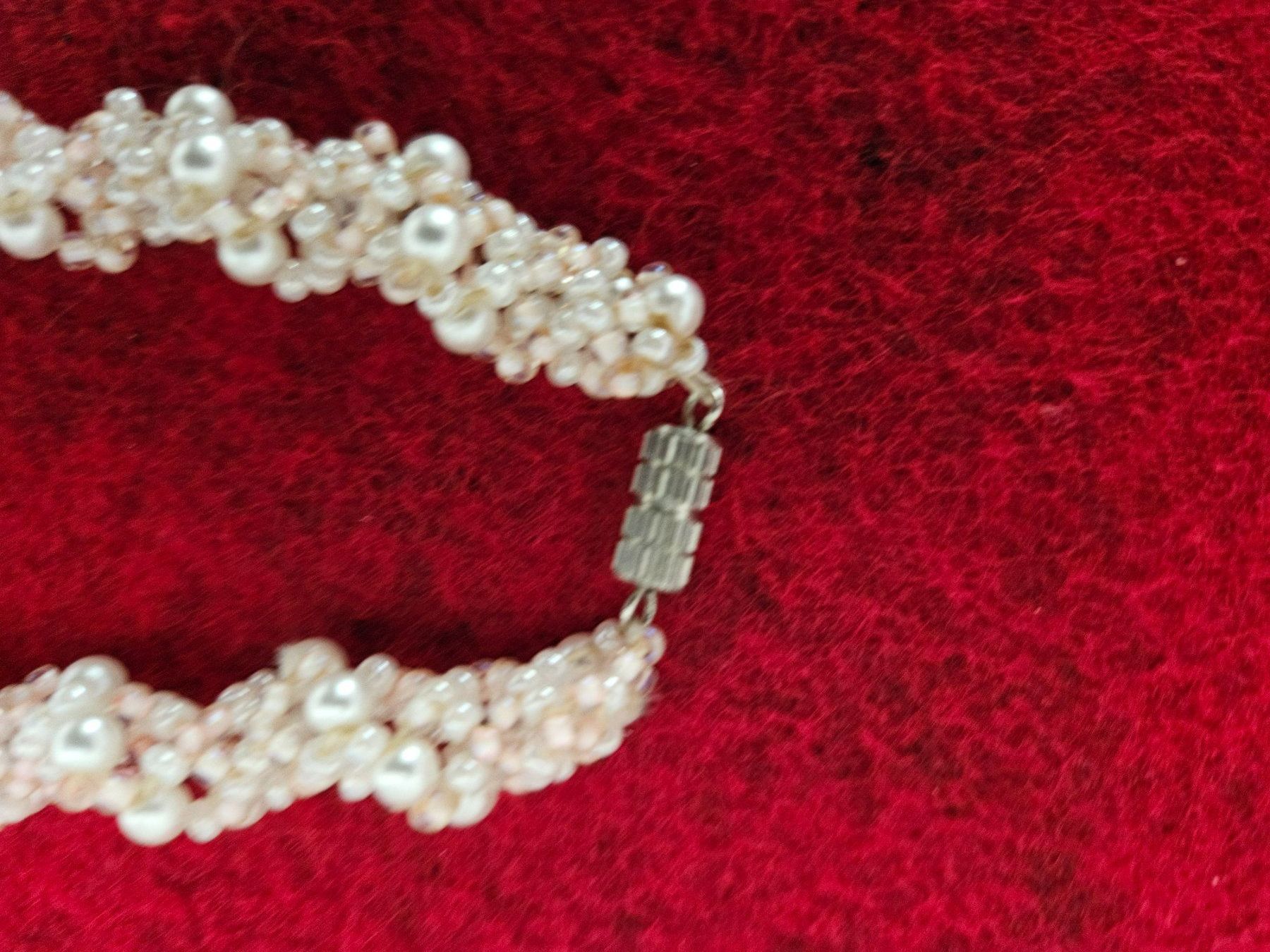 Catenine: Perlenkette handgemacht weiss rosa ist ein Modeschmuck – Nuovo (secondo la descrizione) da Menziken venduto da sura76 2
