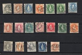 1882 - 1907  Stehende Helvetia N ° ???? Etat voir Photos