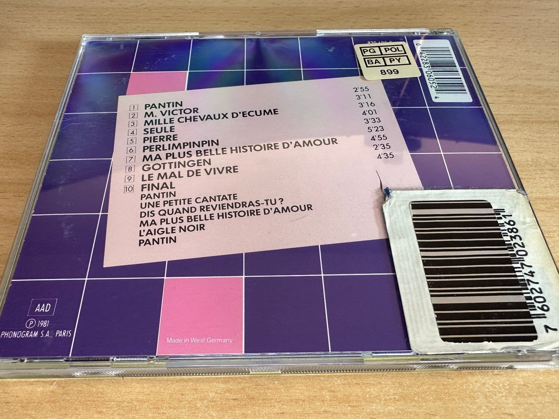 CD: Barbara – Pantin 81 – Usato da Rikon im Tösstal venduto da Alpenmutz 1