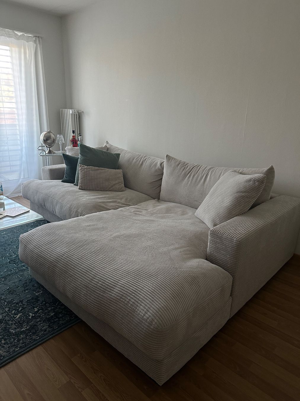 Divani: Ecksofa hellbeige, Stoff cord Optik, neuwertig – Nuovo (secondo la descrizione) da Olten venduto da sizzlh 5