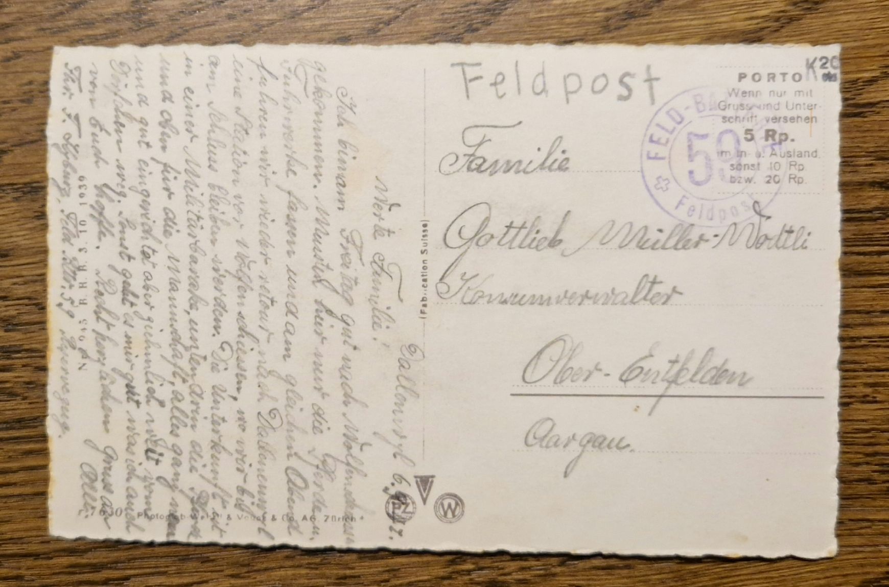 Ansichtskarten: Stanserhorn 1947, Feldpost – Gebraucht aus Ebikon von Donar50 1