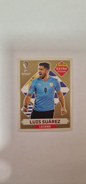 Panini WM 2022 extra Sticker Suarez Gold (Neu (gemäss Beschreibung)) in ...