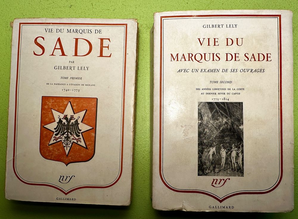 Gilbert Lely: Vie du Marquis de Sade I + II (Gebraucht) in Zürich für ...