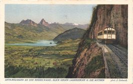 Arth SZ Arth Rigi Bahn Kräbelwand Lauerzersee Mythen