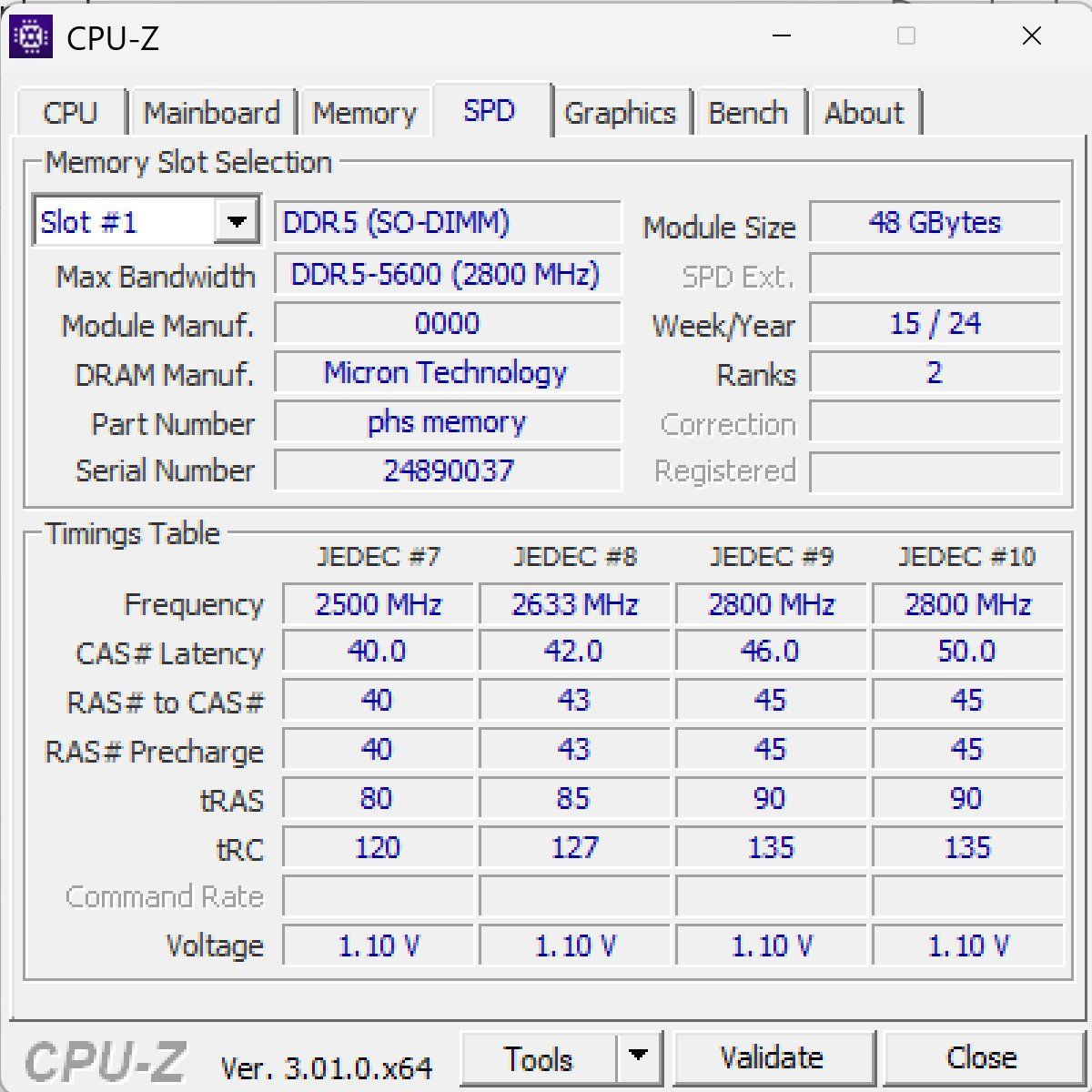Memoria / RAM: 48GB DDR5 phs Memory – Usato da Schwerzenbach venduto da Rcbb84 2