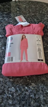 Pyjama Set Damen Grösse S/36-38 rosa neu