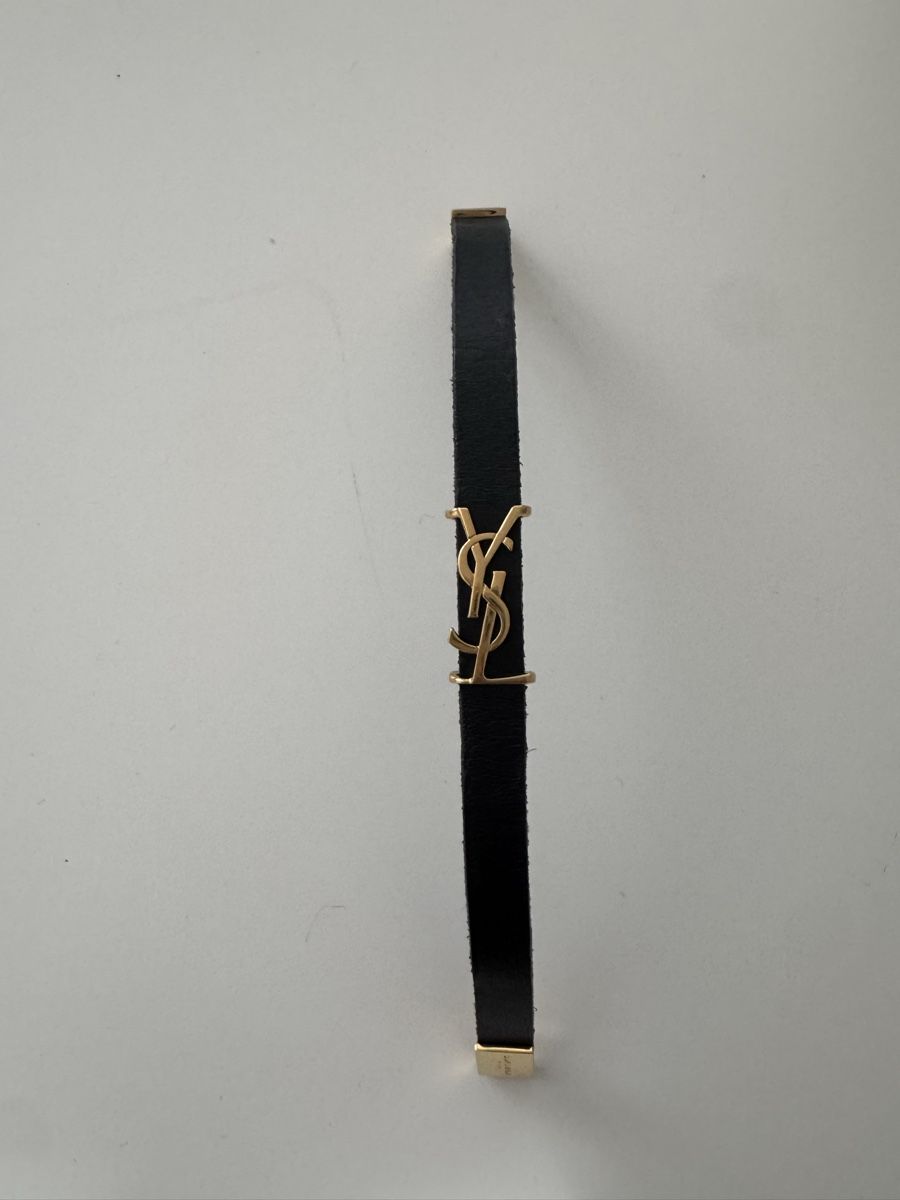 Saint Laurent Bracciali & Braccialetti: Authentic Bracelet YSL black leather – Nuovo e nell'imballaggio originale da Thônex venduto da Mariamarte 1