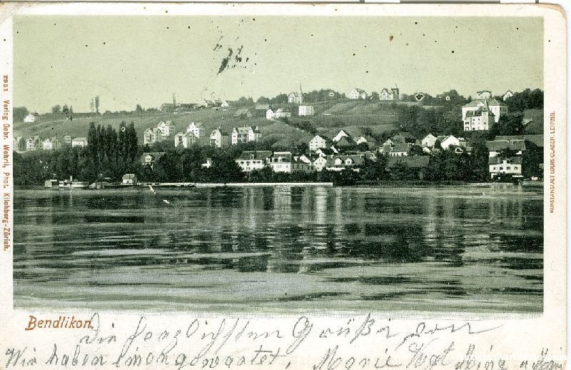 Cartoline postali: Bendlikon - Wehrli Verlag + 1902 – Usato da Emmenbrücke venduto da teestube