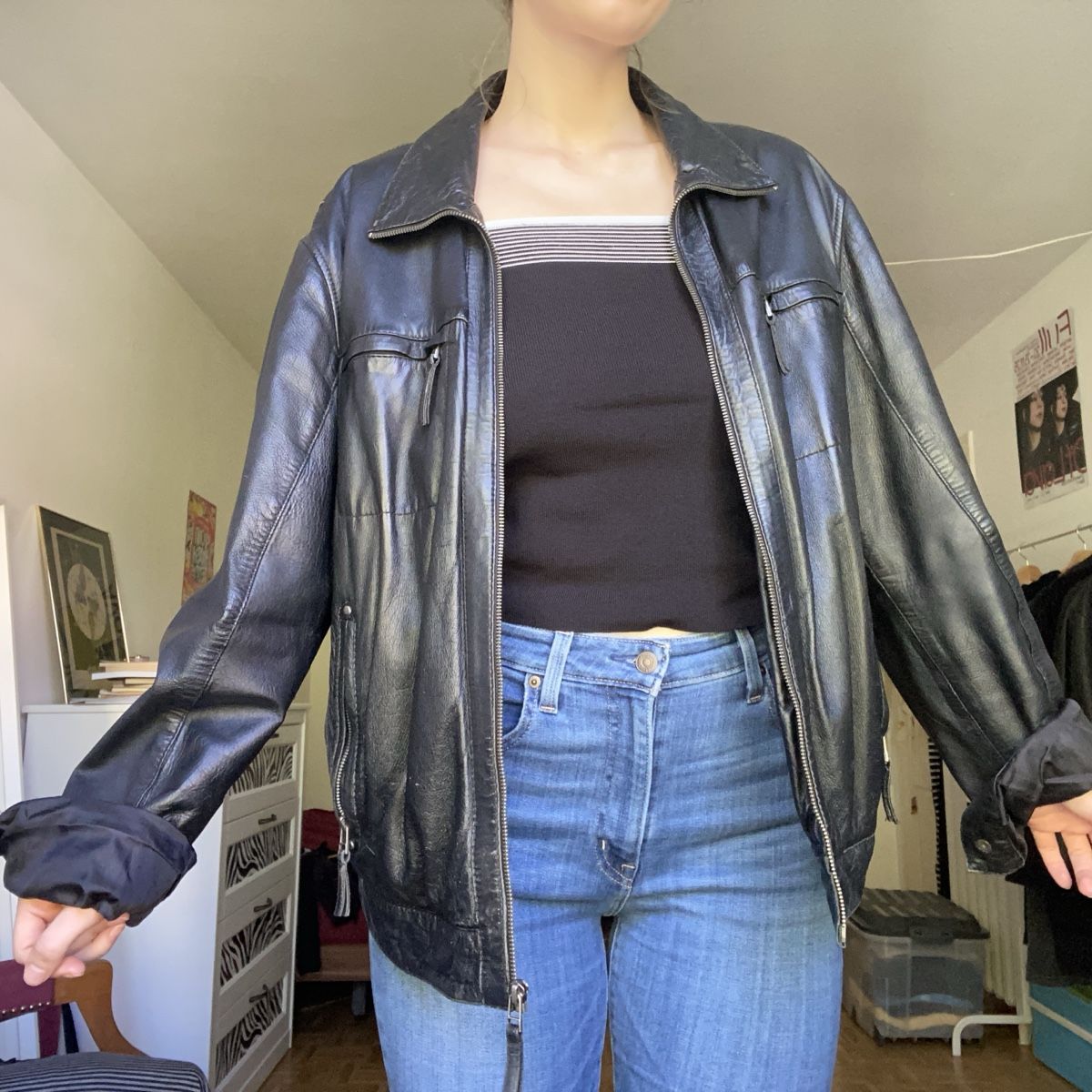 Giacche: schwarze Lederjacke – Usato da Bern venduto da den_9zpf