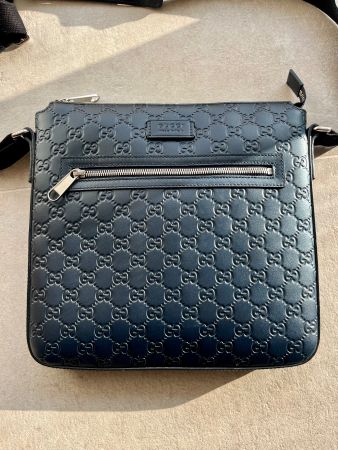 Gucci Messenger sacoche(besace) bleu nuit