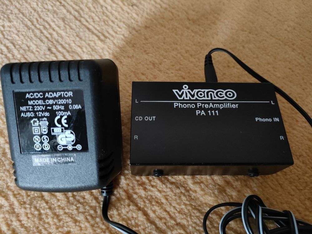 Vivanco PA111 phono preamp + power supply 12V | Kaufen auf Ricardo