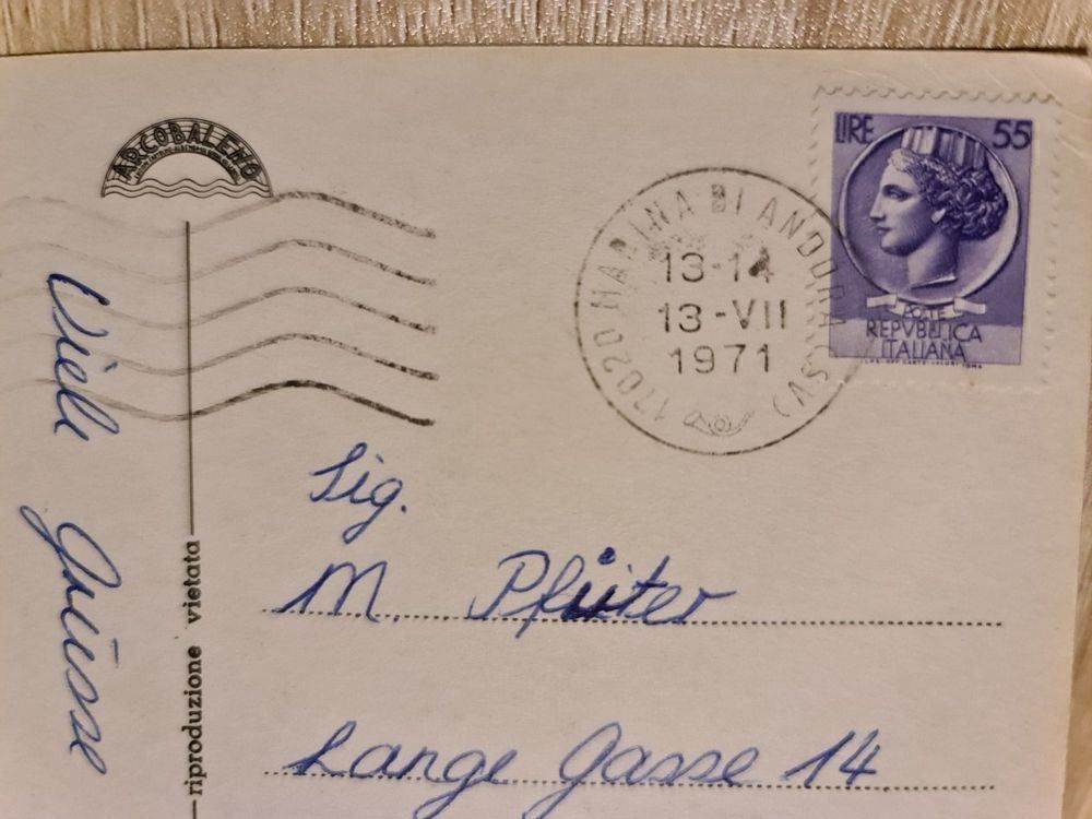 Cartoline postali: Ansichtskarte Andora Italien – Usato da Dintikon venduto da Vexi 1