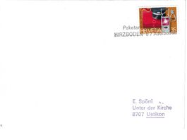 Brief Paketannahmestelle Hirzboden b/ Adelboden