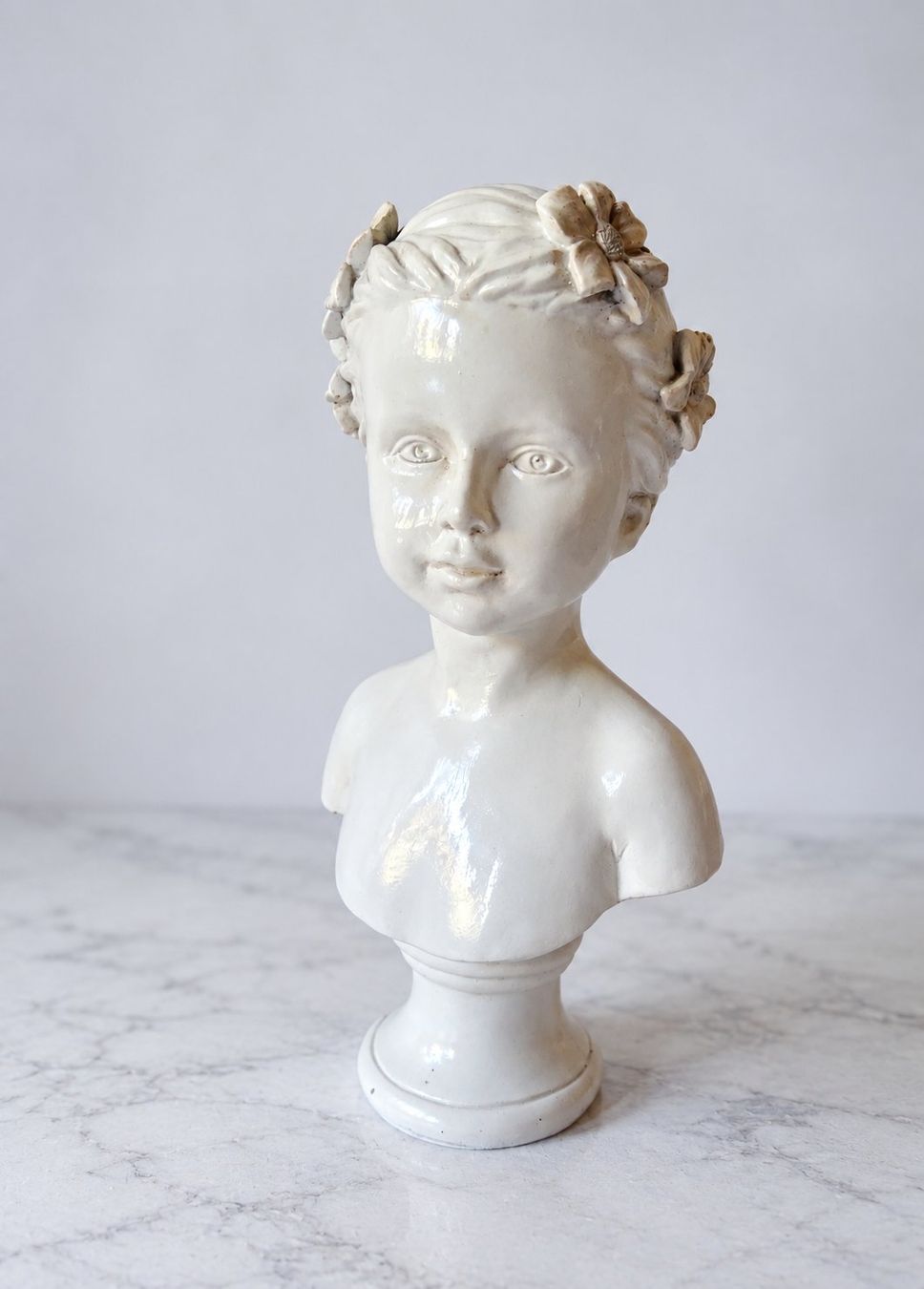 Statuette: Dekorative Büste,Mädchen,Kunststein, 22 cm – Usato da Lengnau BE venduto da Muggi7 2